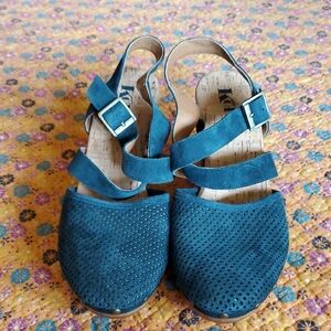 Kork-Ease Green Perforated Mules